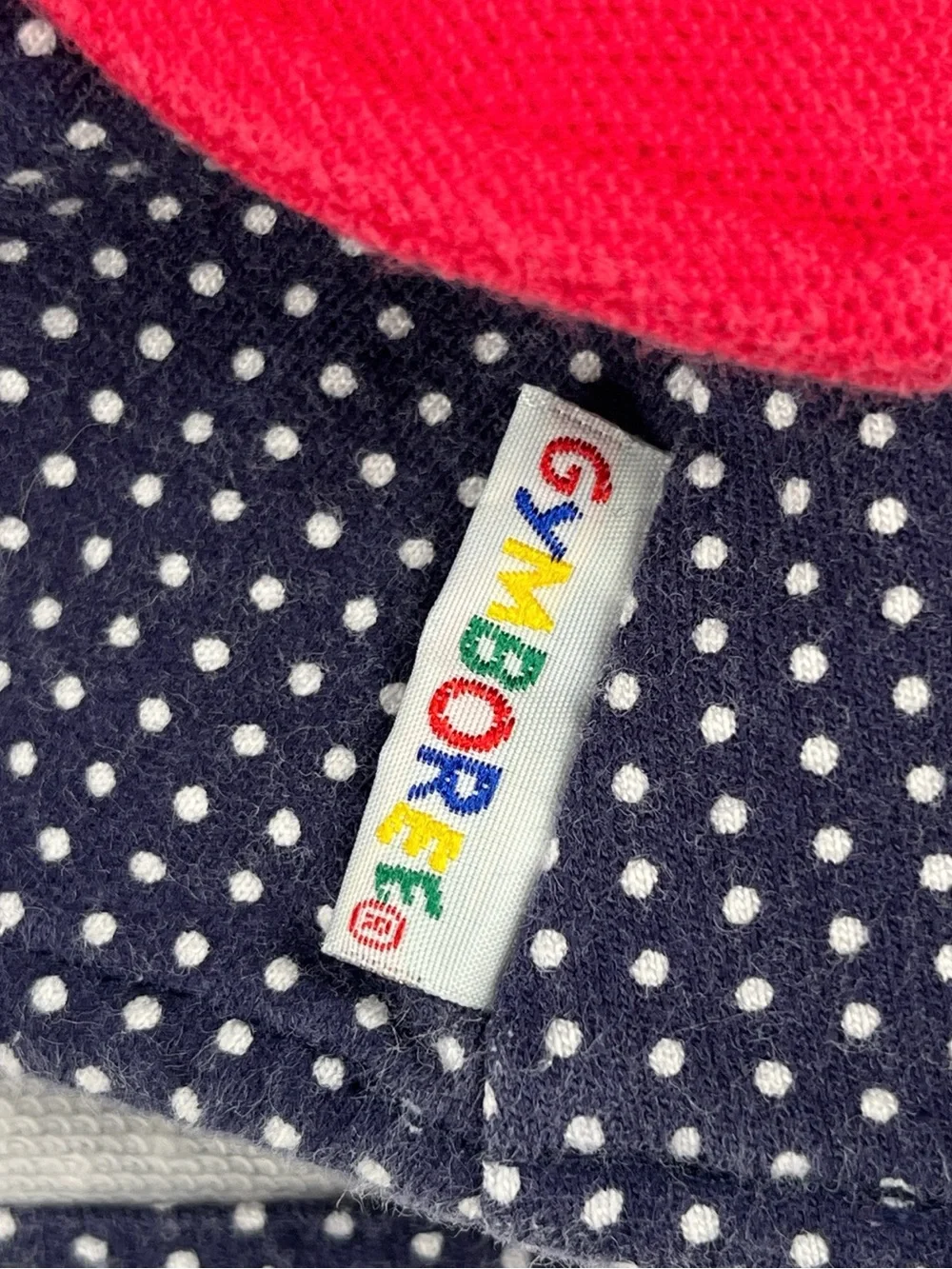 Gymboree 90s Nautical Embroidered Sailboat Rainbow Tag Polka Dot Vintage Top M